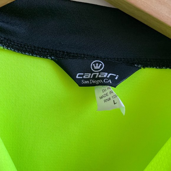 Mens Canari Short Sleeve Cycling Shirt - Picture 2 of 3